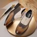Men's Brogue Oxford Dress Shoes - Breathable Two-Tone Formal Shoes For Business & Casual Wear (White & Khaki, Sizes 38-48)_vogvips.com