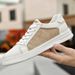 Casual Board Shoes First-layer Cowhide Shoes Comfortable Lace-up Oxford Cloth Shoes--size_vogvips.com