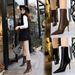 315-12 European And American Style Winter Fashion Simple Thin High Heel Pointed Toe Sexy Nightclub Slimming Short For_vogvips.com