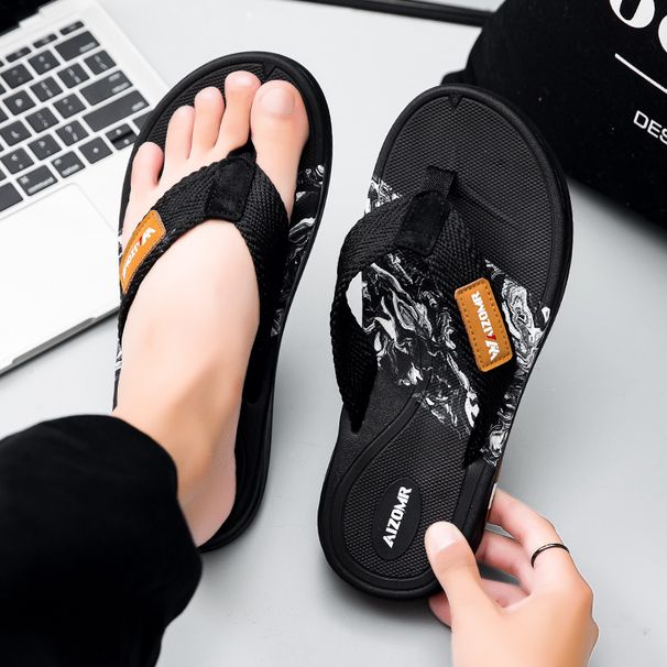 Summer Trend Men's Flip-flops With Thick Soles, Wear-resistant, Anti-slip, Shock-absorbing And Soft Soles, Versatile And Comfort_vogvips.com