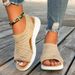 Dress Low Heel Wedges Shoes For With Arch Support Comfortable Women Flip Sandals Woman Luxury_vogvips.com