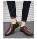Men's Shoes Casual Pattern Leather Shoes Men's Soft-faced Leather Lace-up Flats_vogvips.com