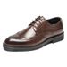 Euro Step Brogue Korean Version British Style Trendy Casual Business Formal Leather Men's Suit Wedding Shoes 830-A_vogvips.com