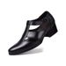 2025 Summer Business Suit Sandals High Heels Hollow Pointed Men's Breathable Hole Shoes_vogvips.com