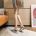 Elegant Ballet French Square Toe Shallow Mouth Bowknot Foot Slimming Hidden Wedge Soft Sole Loafers Versatile Single_vogvips.com