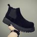 Martin Boots Men's High-top Velvet Warm Medium-top Leather Shoes Men's One-pedal Chelsea Boots Men_vogvips.com