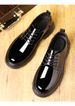 Men's Thick Sole Dress Shoes Oxfords Leather Wedding Shoes_vogvips.com