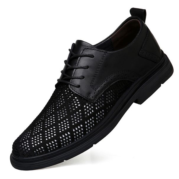 Lace-up Men's Shoes Fly-woven Mesh Shoes Thin Sneakers Mesh Shoes Casual_vogvips.com