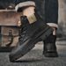 New Leather Spring Men's Shoes High-top Men's Heightening Tooling Martin Boots_vogvips.com
