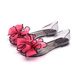 Charming Shark Mouth With Floral Transparent Straps, Flat Bowknot Slippers, Plastic Summer Women's Sandals_vogvips.com
