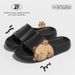 Step On Poop Feeling EVA Female Cartoon Summer New Home Indoor Anti Slip One Line Mop Outdoor Slippers Male_vogvips.com