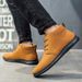 European Warm Series Martin 2025 New Autumn High Top Work British Boots Leather Men's Trendy Mid-top Shoes_vogvips.com