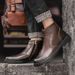 European Warm Series 2025 Winter Slip-On Zipper Martin Lightweight Versatile Personality Trendy Shoes Fleece-Lined Warm High-Top Work Boots_vogvips.com