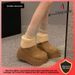 Brown Snow For Women 2025 French Style New Thick-Soled Retro Winter Fleece-Lined Warm Cotton Boots Shoes Ins_vogvips.com