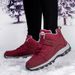Elderly Shoes, Dad And Mom, Winter Velvet Warm High Top Cotton Shoes, Middle-aged And Elderly Shoes, Anti Slip And Waterproof Soft Soled Sports Shoes_vogvips.com