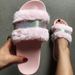Women’s Shoes Large Size Furry Slippers Flat Bottom Shoes Rhinestone Furry Slippers_vogvips.com