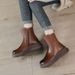 Winter Fleece-Lined 2025 New Martin For Women Sole Soft Leather Fashionable Women's Short Versatile Korean Style_vogvips.com