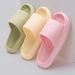 Thick Bottom Cloud Slippers Women Summer 2024 Lightweight Soft Sole Platform Sandals Woman Casual Non-slip Beach Shoes_vogvips.com