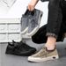 Men's Summer Breathable Thin Fly Woven Anti Odor Sports Casual Board For Teenagers, One Foot Socks, Mesh Shoes_vogvips.com