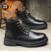 2025 New Autumn British Style Martin Boots Men's Versatile Safety Sports Casual Shoes Non-Slip Workwear Waterproof_vogvips.com