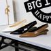 6600 European And American Style Fashion Retro Low-heeled Women's Shoes, Pointed Toe, V-cut, Shallow Wedge Heel, Back_vogvips.com