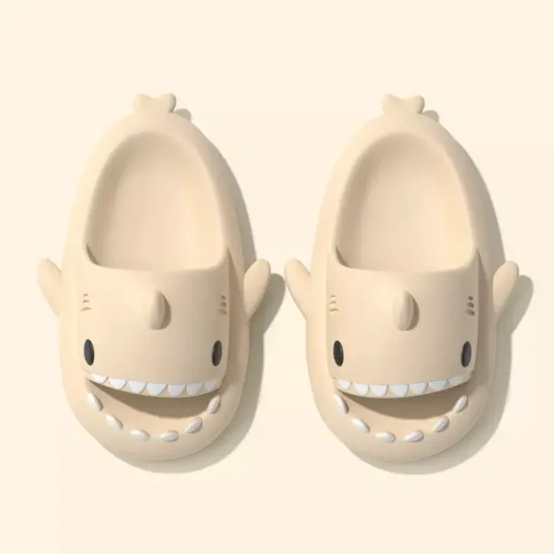 Men Shark Slippers Summer Women Slides Home Bathroom Flip Flops Couples Soft Anti-Skid Shoes Adults Outdoor Cute Beach_vogvips.com
