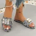 Fashion Plus Size 36 43 Printed Design Flat 2026 Summer New Style Womens Elegant Stylish Beach With Diamonds Cool_vogvips.com