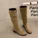 Over-the-Knee Khaki Slouch High Tube Riding Women's Shoes New Autumn Winter Pleated Slimming Long Boots_vogvips.com