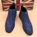 Men's Shoes Casual Leather Boots Korean Edition Frosted Short Boots Anti-velvet Chelsea Boots Men's_vogvips.com