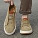 Anti-velvet Leather Casual Shoes Men's Genuine Leather German Training Board Shoes Men's Retro Soft Sole One-pedal Lazy Shoes Tide_vogvips.com