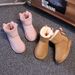 New Winter Children's Snow Boots, Genuine Leather For Boys And Girls, Warm, Non-slip And Stylish Cowhide_vogvips.com