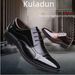 Formal men's leather shoes men's pointed black British business Youth increased casual shoes breathable soft a generation of hair_vogvips.com