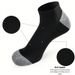 5 Pairs Ankle Running Men Solid Sweat Absorbing Short Comfortable Breathable Low Cut Sport Socks_vogvips.com