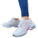 Women's Spring And Autumn New Mesh Breathable Casual Shoes Outdoor Lightweight Non-slip Wedge Heel Thick-soled Sneakers_vogvips.com
