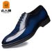 European Warm Series Elderly Autumn Winter Fleece-Lined Men's Business Formal Versatile Shiny Pointed Lace-Up Leather Shoes 9A802_vogvips.com