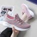 Flyknit Sneakers For Female Students 2024 Spring/Summer New Korean Style Trendy Running White Breathable Mesh Shoes_vogvips.com