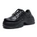 Buffny Men's Derby Shoes - Retro Chunky Sole Platform Sneakers For Casual & Skate Style, Fashionable Dad Shoes With Height Increase Effect_vogvips.com