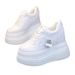 Korean Dad Shoes For Women, Super Height-Increasing Thick Sole, Comfortable Black And Color-Block, Ins Style Elegant_vogvips.com