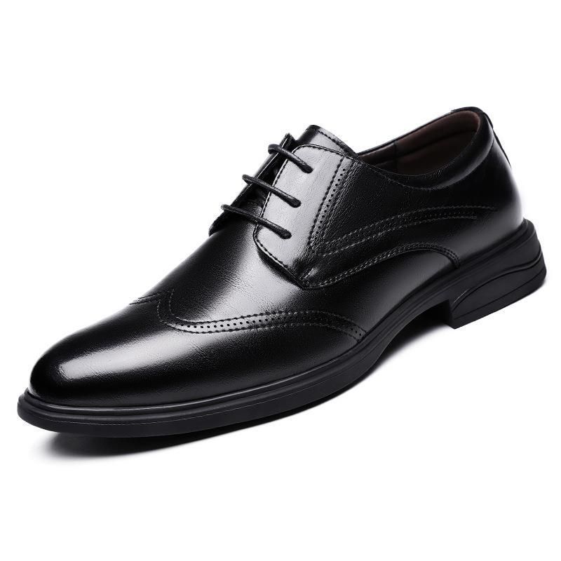 Suitable For All Seasons Upgraded British Business Casual Men's Sole Soft Surface Formal Spring Autumn Winter Leather Sweat-Absorbing Breathable_vogvips.com