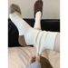Wool Blend Striped Socks For Men And Women - Mid-Crew Thick Knit Thermal Socks With Color Blocking, Comfortable & Breathable For All Seasons_vogvips.com