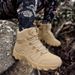 2023 High Top Outdoor Boots Men Hiking Shoes Male Boots Men Large Size Leather Boots Light Outdoor Hunting Sneakers Work Safty_vogvips.com