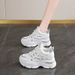 Ins Trend Hidden Heel 2025 New Spring And Autumn Dad Shoes For Women Thick Sole Running Comfortable White Sneakers_vogvips.com