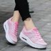 2026 Spring New Casual Women's Versatile Soft Sole Breathable Knitted Mom Height Increasing Square Dance Shoes Export_vogvips.com