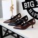 6093 European And American Style Fashion Party High Heels Thin Shallow Mouth Metal Pointed Toe One Strap Slimming Mid_vogvips.com