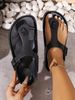 Women's Fashionable Flip-Flops, Versatile Waterproof And Non-Slip Slip-On Slippers For Home And Outdoor Use_vogvips.com