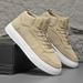 Sneakers, Spring High-Top Skate Shoes For Outdoor Sports, Lace-Up, Large Size, Comfortable And Easy To Wear_vogvips.com