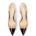 Women's Pointed Toe Stiletto Sandals Color Block Hollow Design Fashion Shoes Black White_vogvips.com