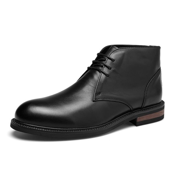 European Warm Series Straight Shoes British Handmade Genuine Casual Martin Men's Business Formal Leather Boots_vogvips.com