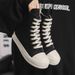 2025 Spring And Summer New Canvas High-top Men's Korean Tide Board Men's Breathable Shoes Versatile Leisure Daily_vogvips.com