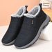 Winter Women's With Fleece, Warm Hiking Shoes, Waterproof Non-Slip, Slip-On Middle-Aged And Elderly, Thickened Cotton_vogvips.com